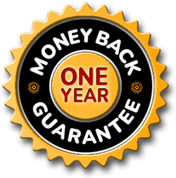 Dentolyn 365-day money-back guarantee graphic