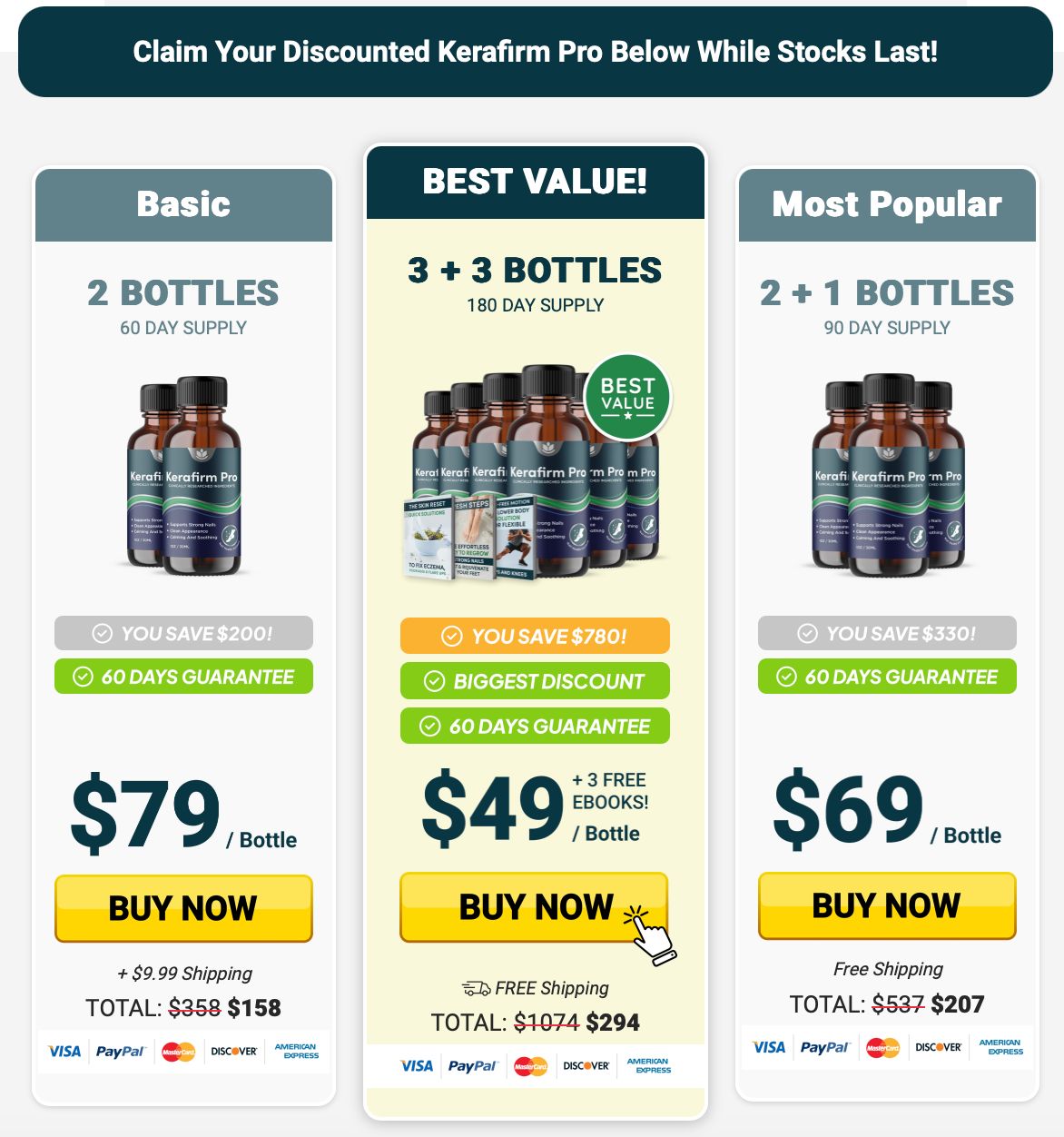 KeraFirm Pro current package offer