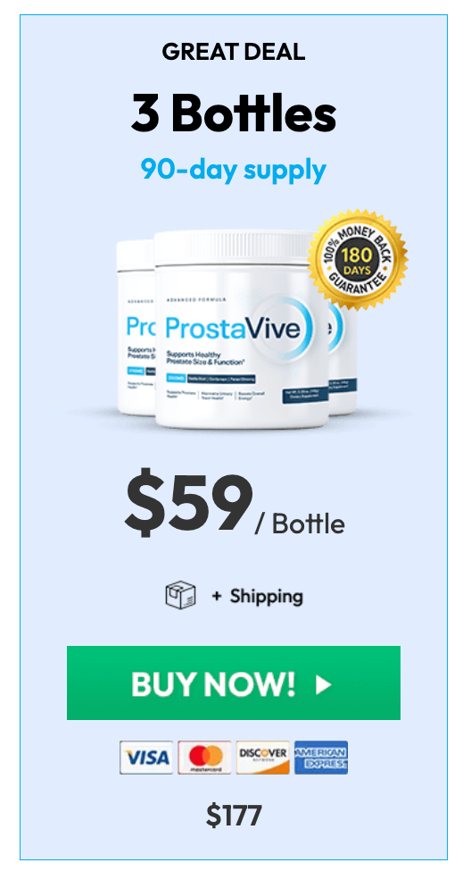 ProstaVive 3 bottle great deal package