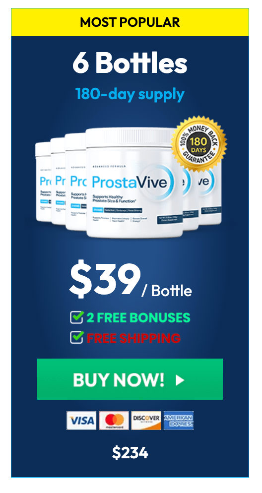 ProstaVive 6 bottle most popular package