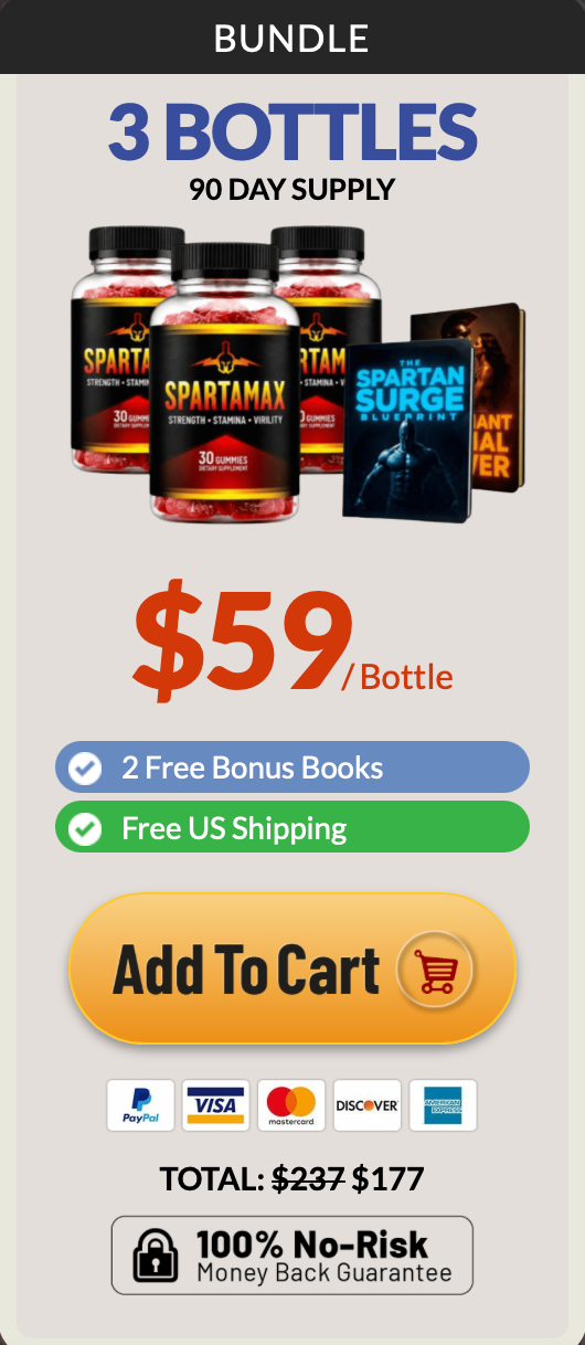 Three bottle Spartamax package