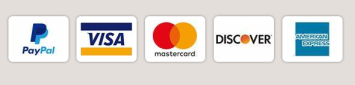 Payment methods displayed in merchant checkout materials