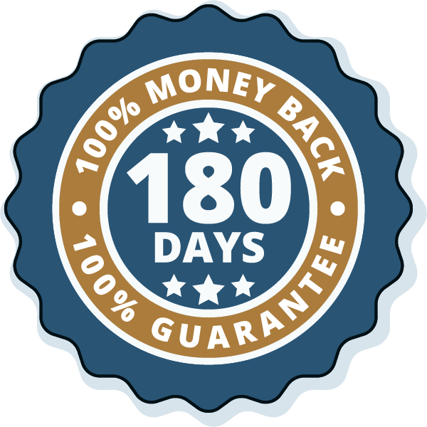 TitanFlow 180-day guarantee badge