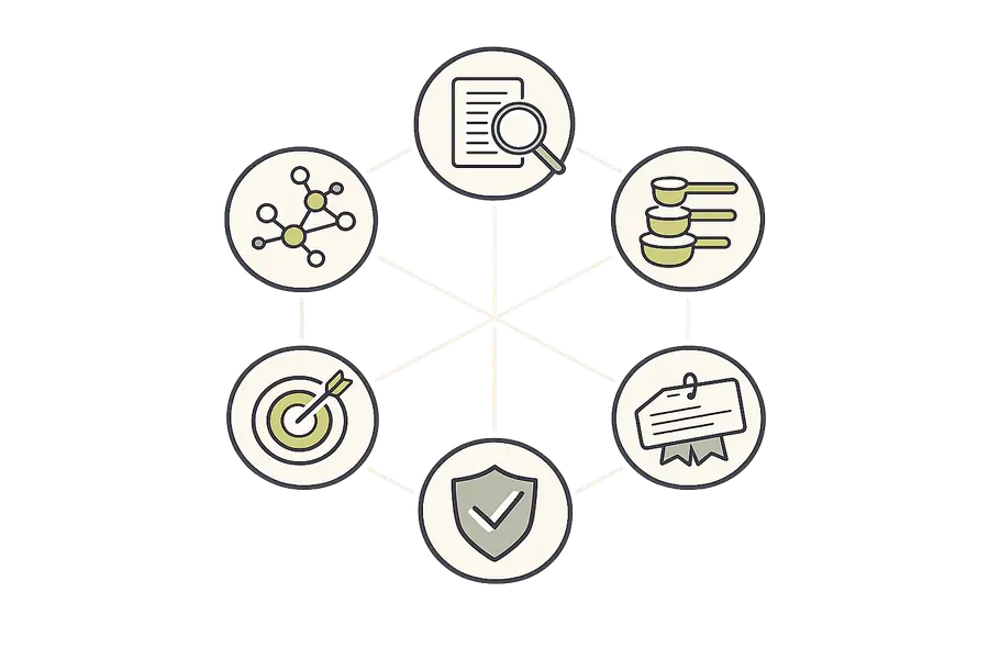 Catalog evaluation and methodology framework